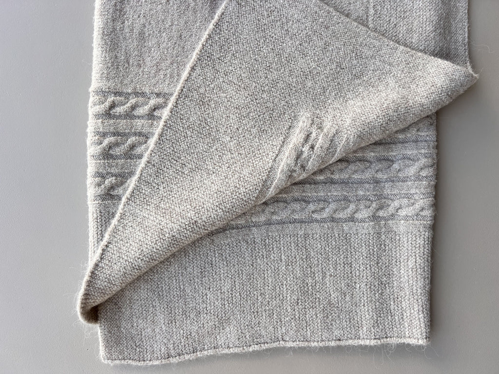 Natural Wool Twine Blanket