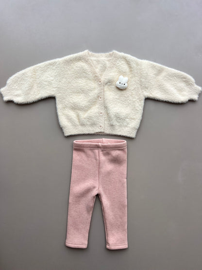 Pink Legging Fur Inside