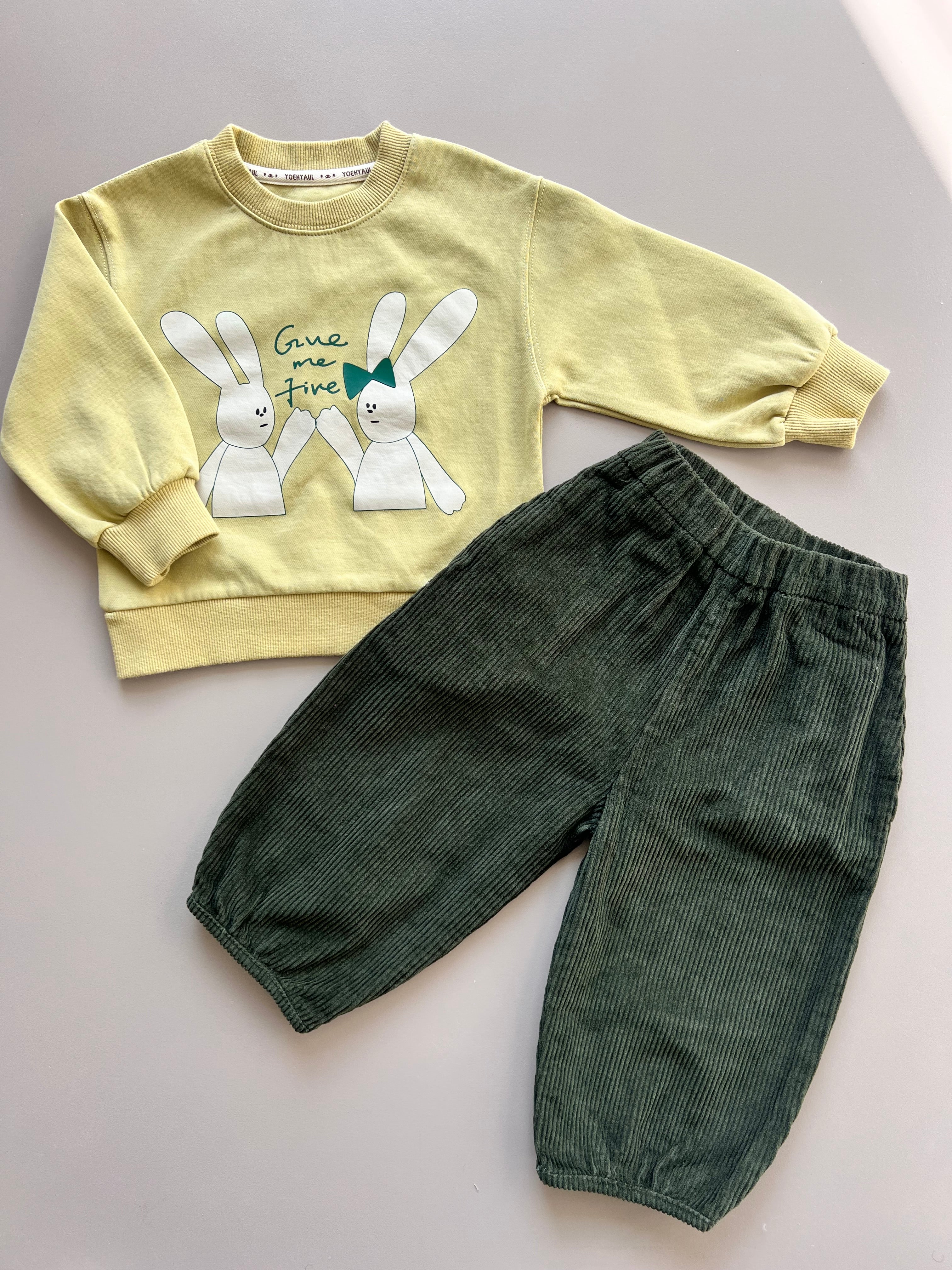 Mustard Rabbit Sweatshirt