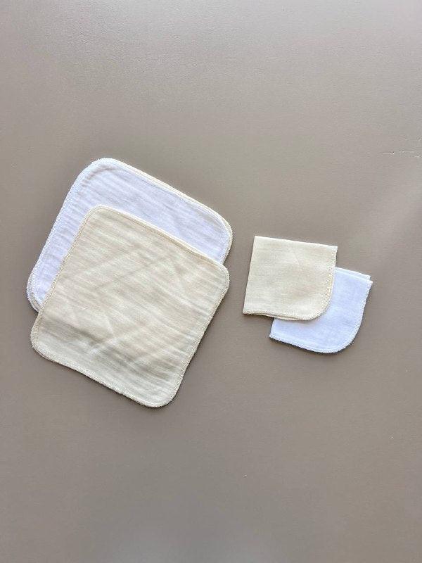 Beige And White Wash Clothes 10 Pcs - La Farandole Paris