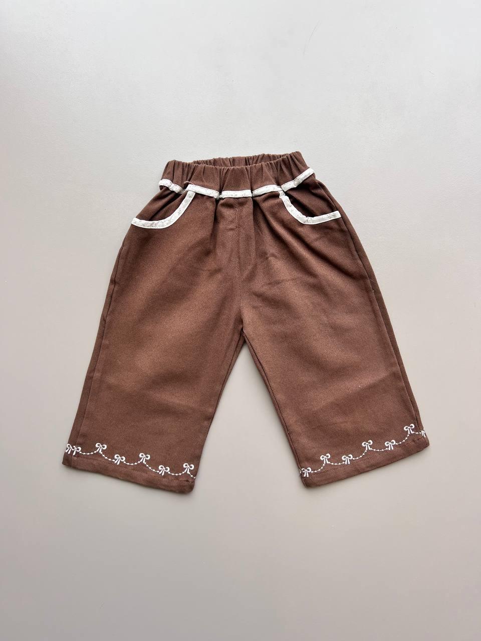 Chocolate Brown Pants - La Farandole Paris