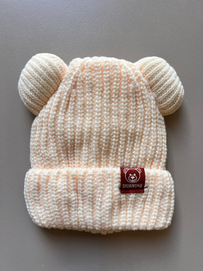Thick Wool Fleece Bear Bonnet
