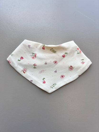 Beige & Pink GOTS™ Certified Organic Cotton Fly Bibs 3 Pcs