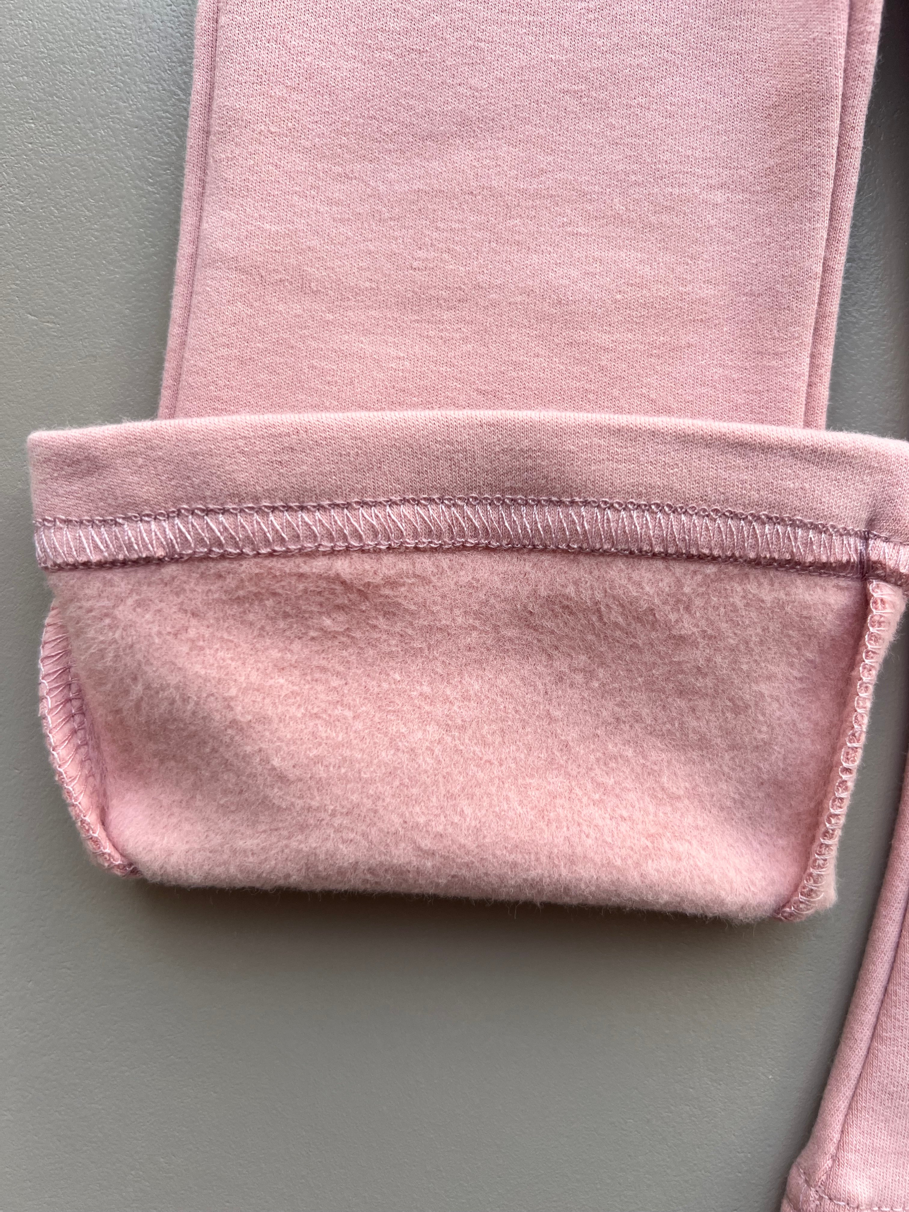 Flared Knit Trousers Fur Inside