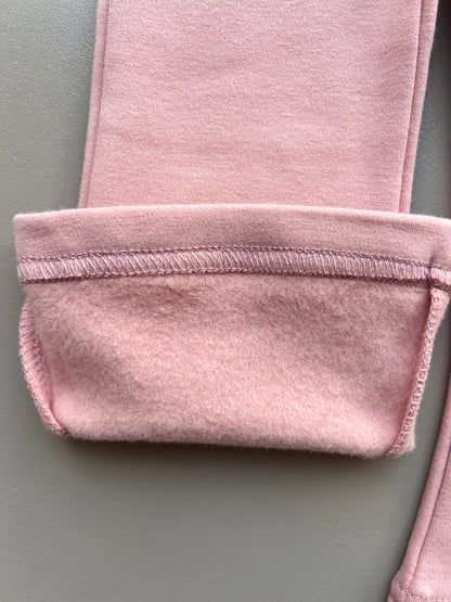 Flared Knit Trousers Fur Inside