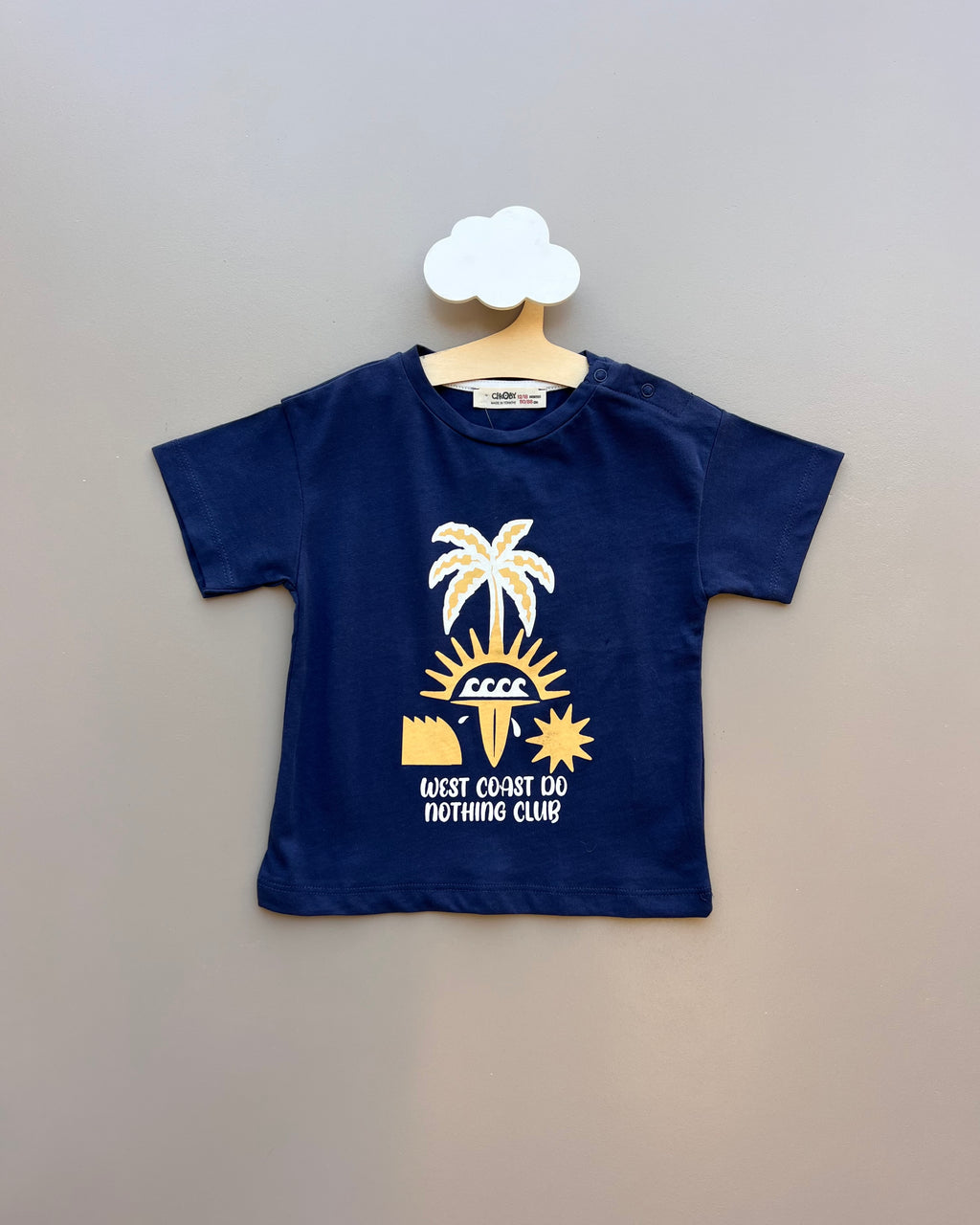 Navy Blue Summer Cotton T-Shirt