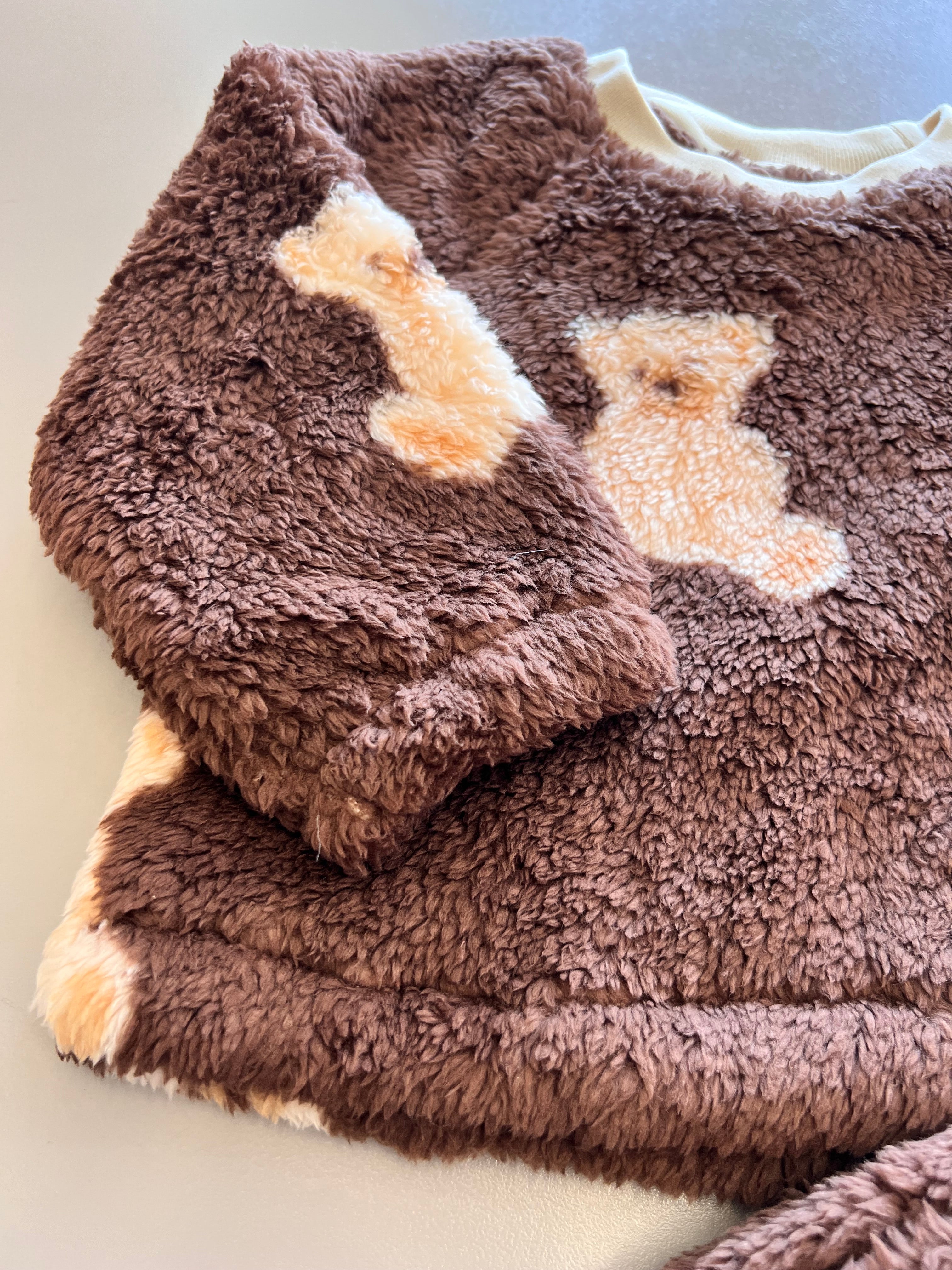 Brown Teddy Pyjama 2 Pcs Set