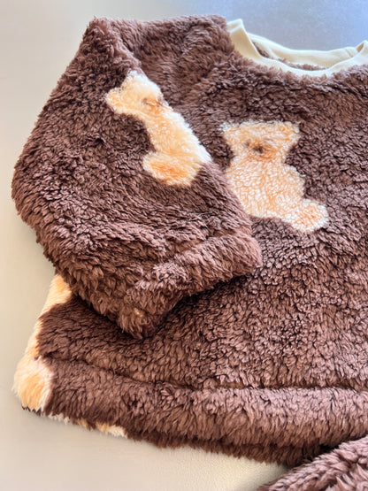 Brown Teddy Pyjama 2 Pcs Set