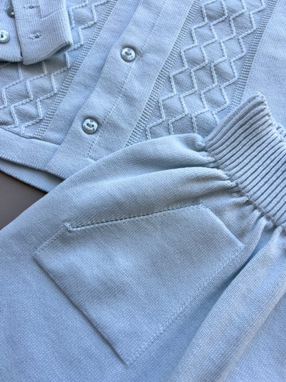 Blue Organic Cotton 2 Pcs Set
