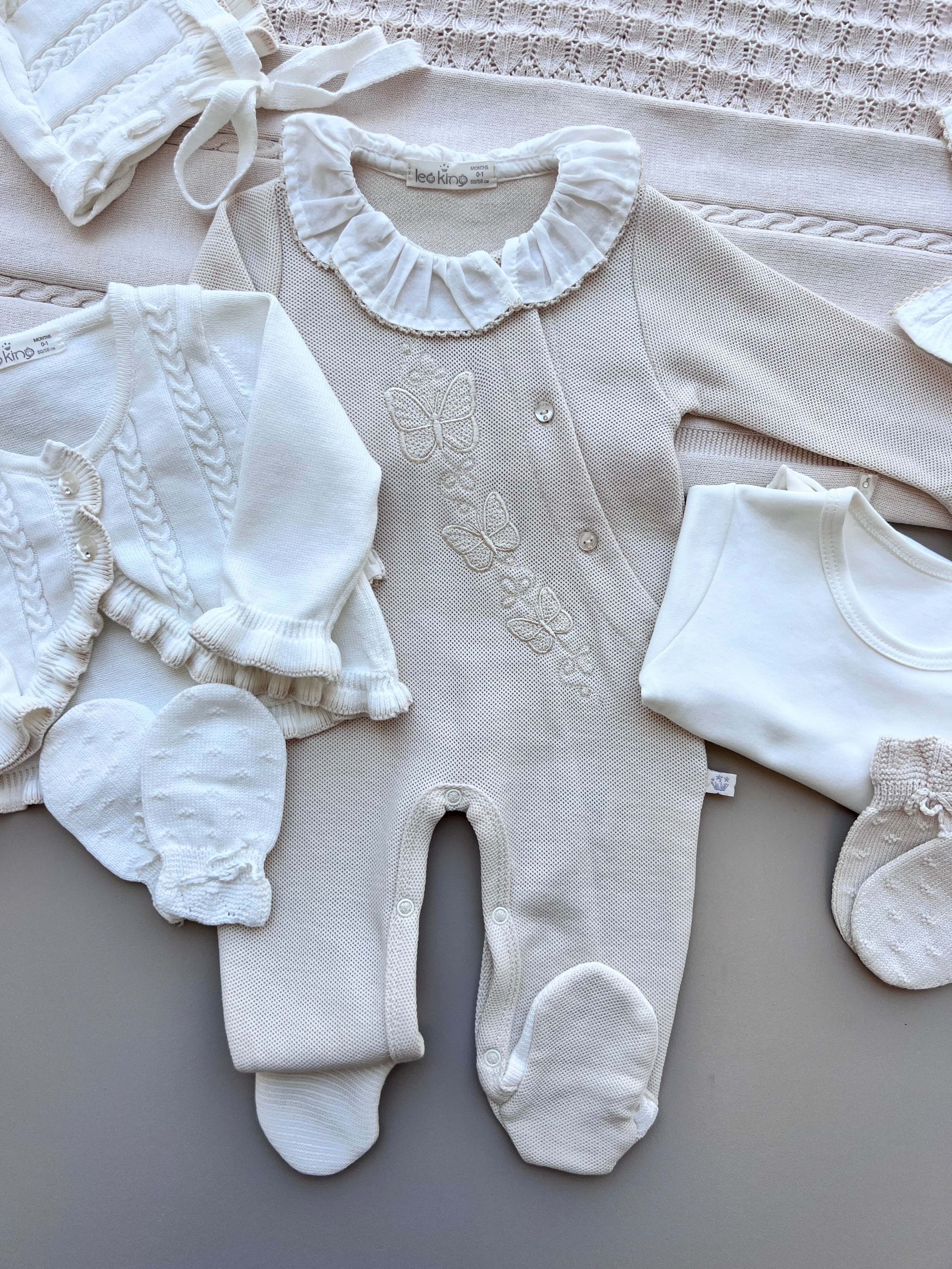 Beige & Off-White Organic Cotton Hospital Set 7 pcs