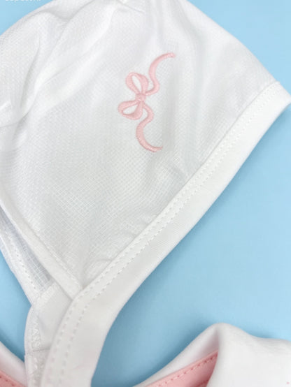 Pink Collar Footed GOTS™ Certified Overall 2 Pcs Set