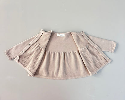 EAC Organic Cotton Knitted Salopettes With Jacket and Hat