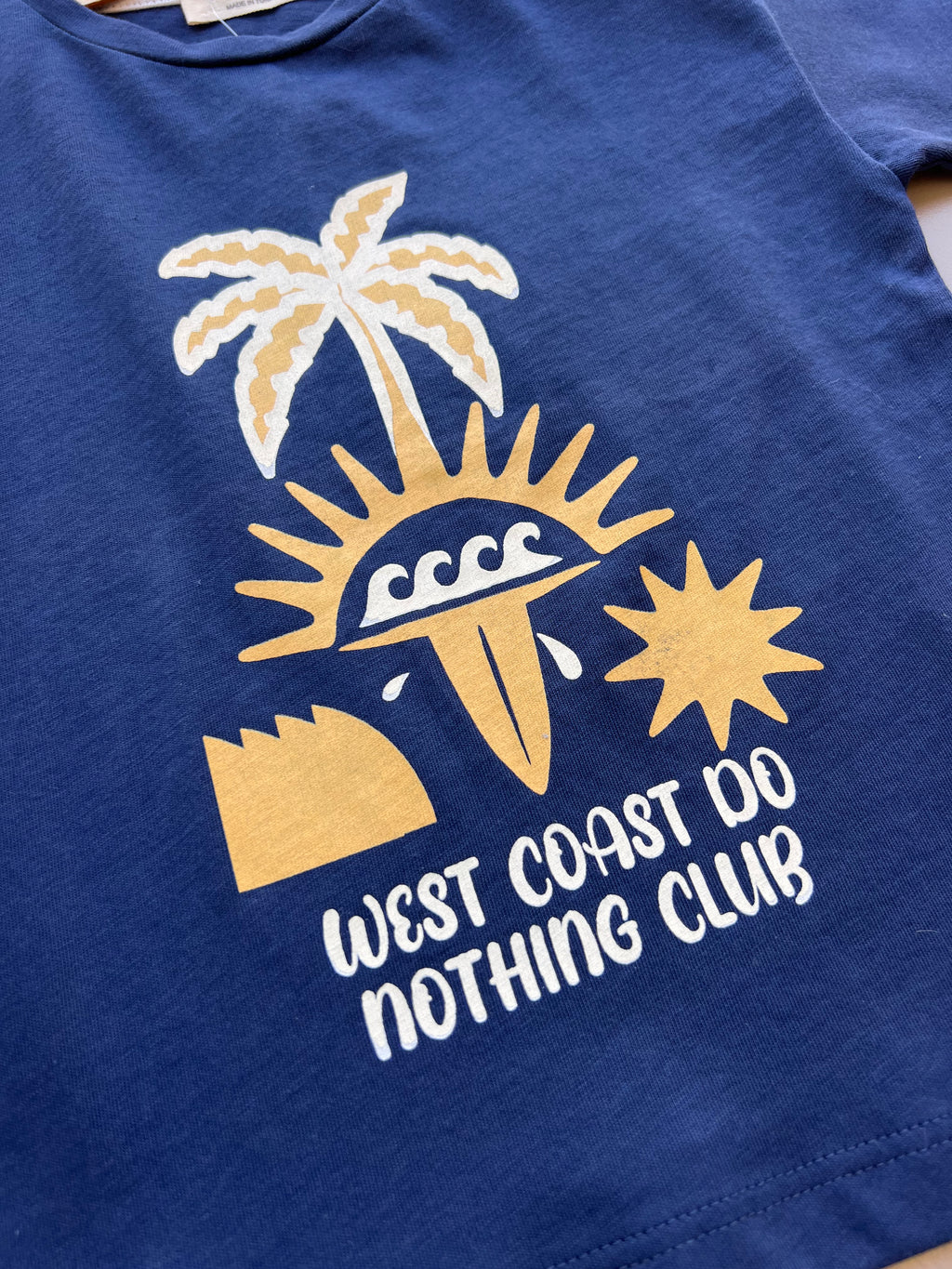 Navy Blue Summer Cotton T-Shirt