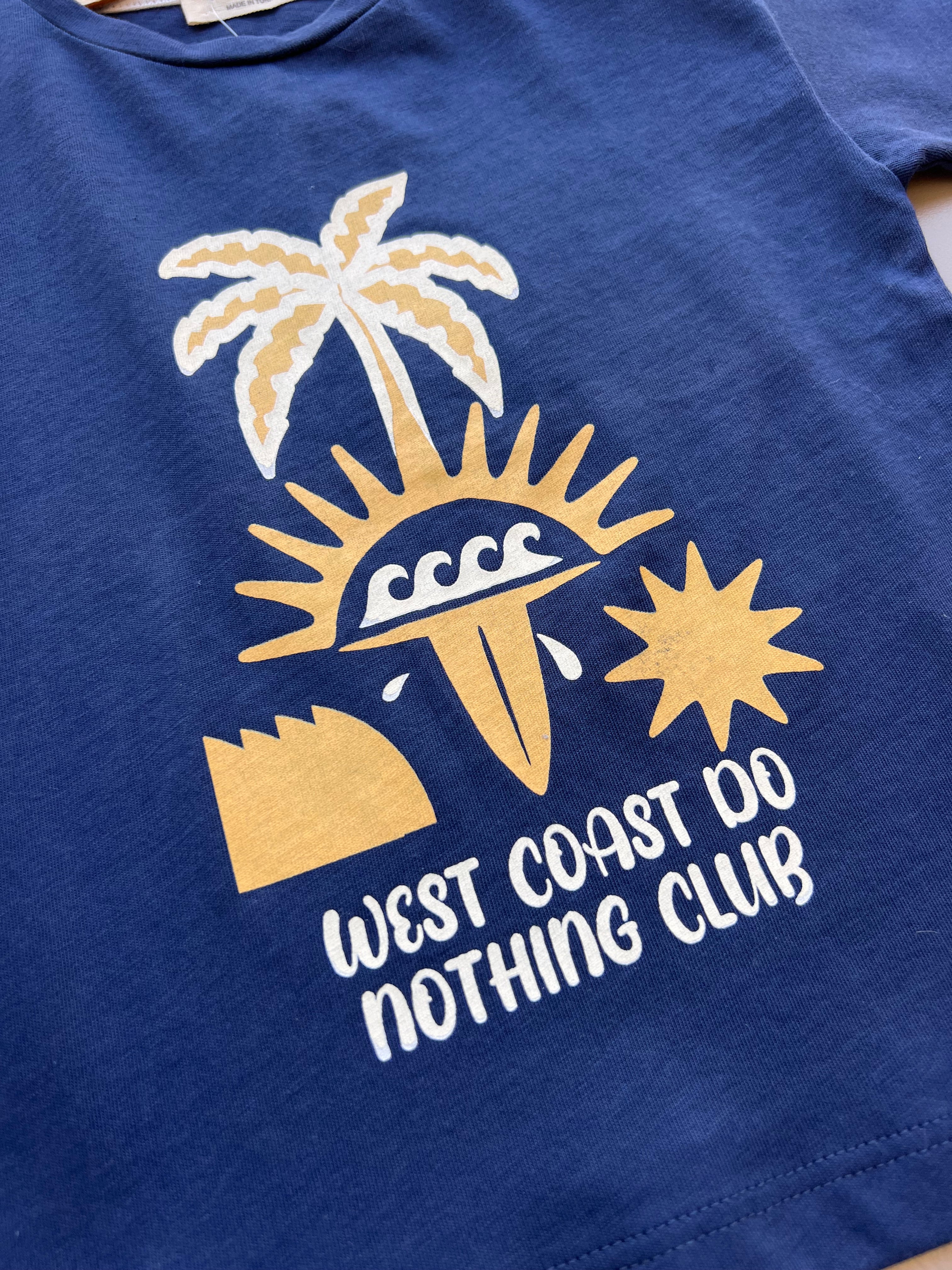 Navy Blue Summer Cotton T-Shirt