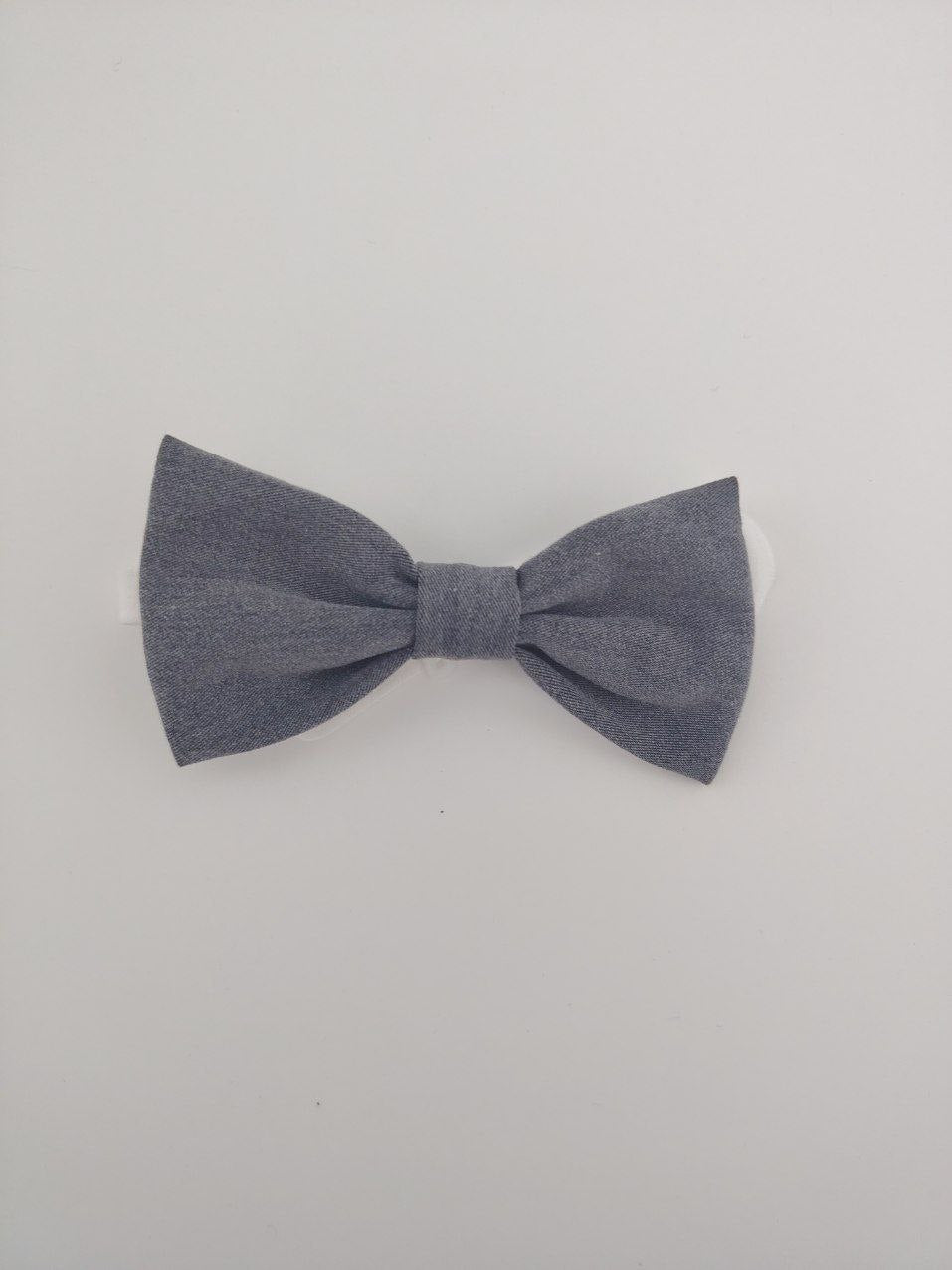 White Teddy Bear Shirt with Gray Noeud Papillon