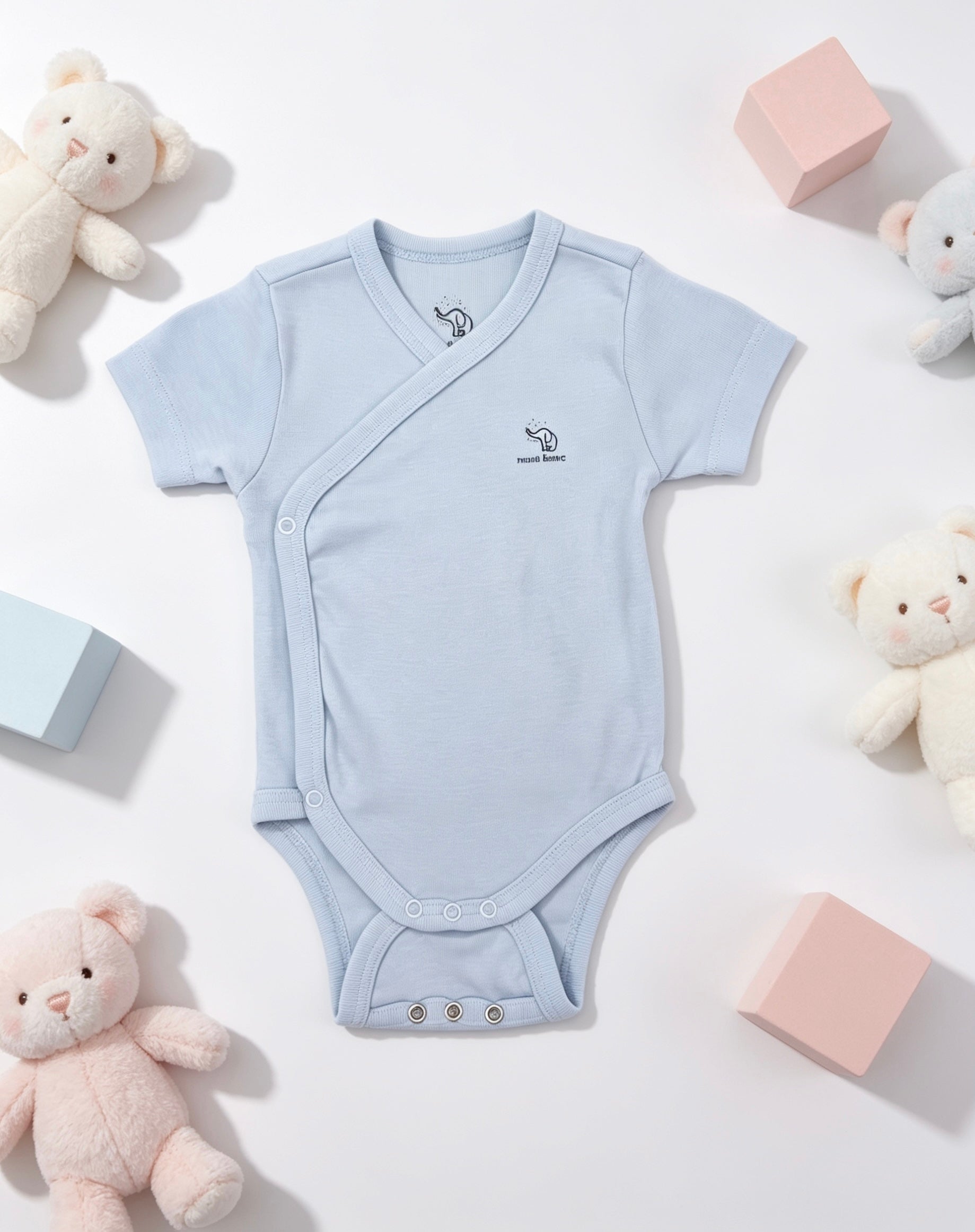 Nœud Blanc™ Organic Cotton Double Breasted & Double Size Short Sleeves Body