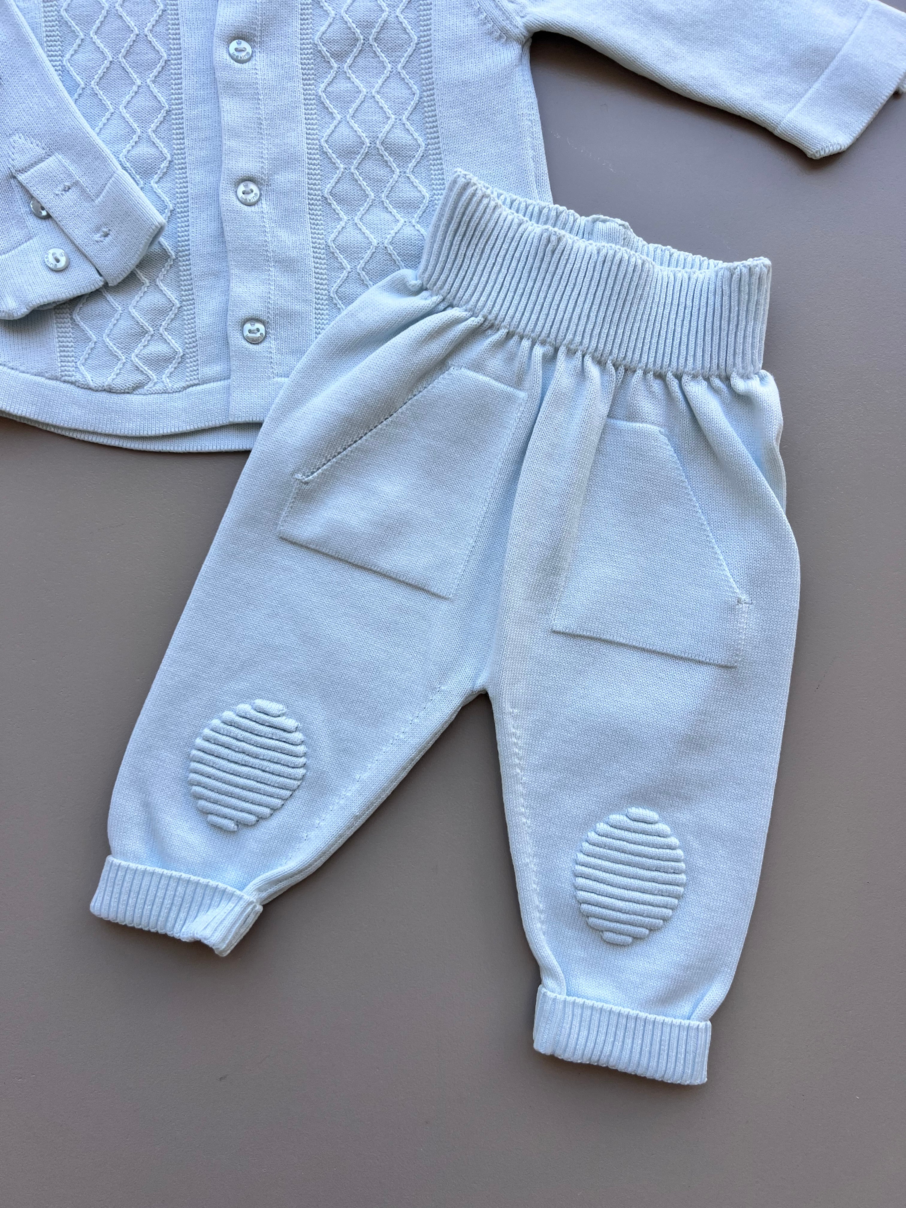 Blue Organic Cotton 2 Pcs Set
