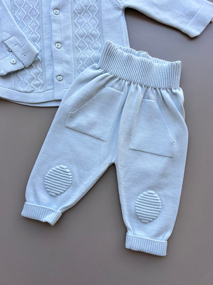 Blue Organic Cotton 2 Pcs Set