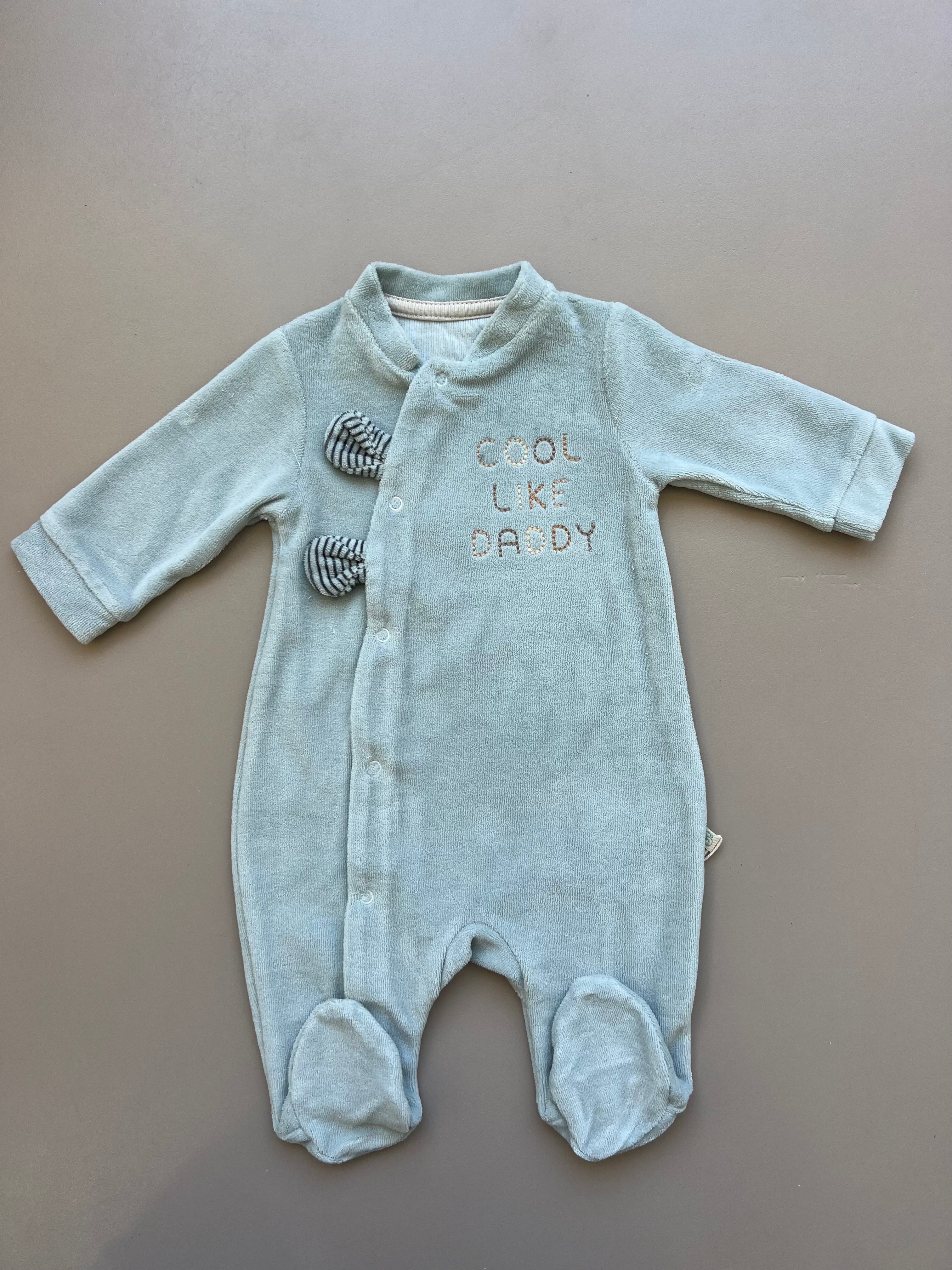 GOTS™ Certified Organic Cotton Velvet Overall With Snap Buttons