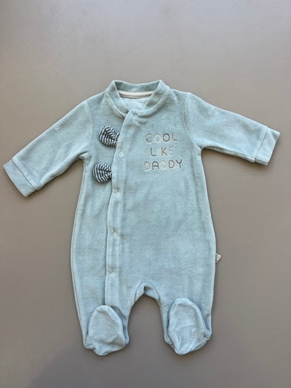 GOTS™ Certified Organic Cotton Velvet Overall With Snap Buttons