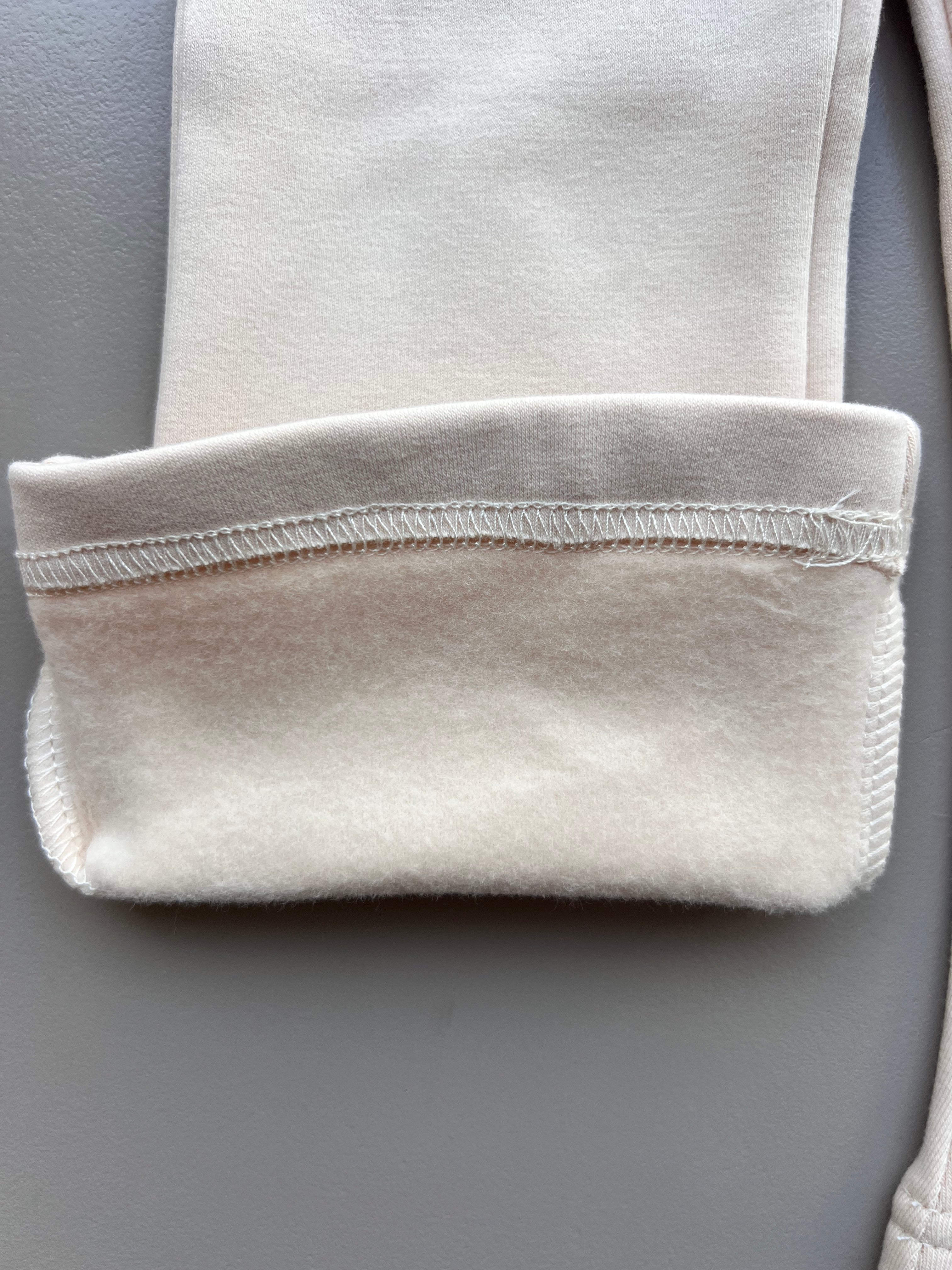 Flared Knit Trousers Fur Inside