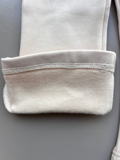 Flared Knit Trousers Fur Inside