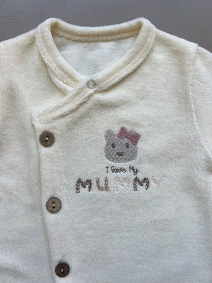 GOTS™ Certified Organic Cotton Velvet Overall With Wooden Buttons