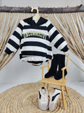 Black & White Hoodie Romper