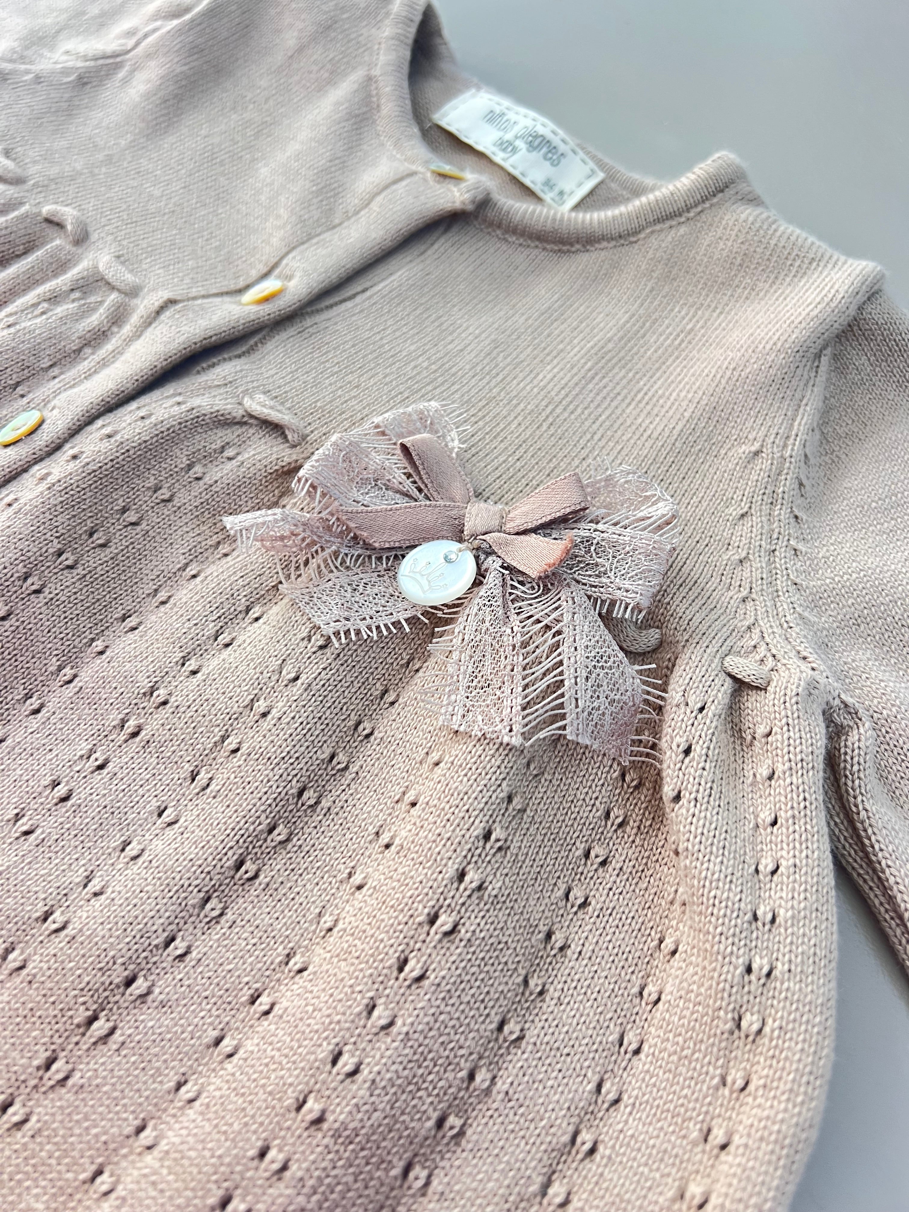 EAC Organic Cotton Knitted Salopettes With Jacket and Hat