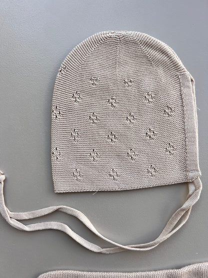 Cotton Footed Overall With Hat