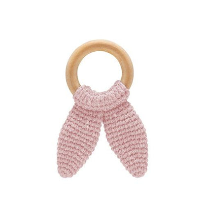 Pink Wooden Ring Teether - La Farandole Paris