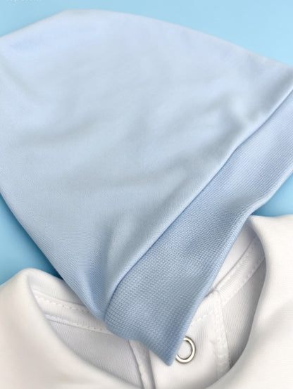 White & Blue Horse GOTS™ Certified Organic Cotton Pyjama 4 Pcs Set