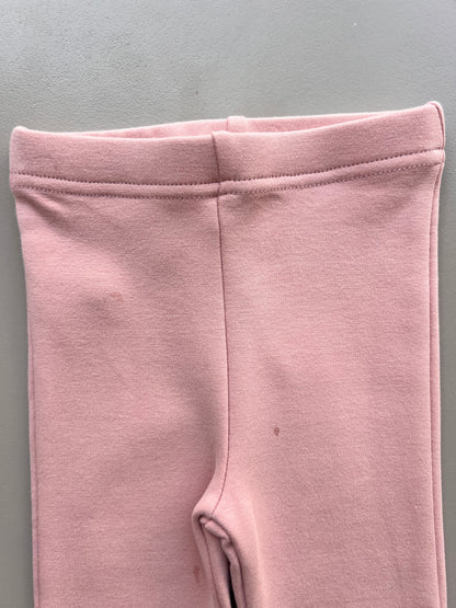 Flared Knit Trousers Fur Inside