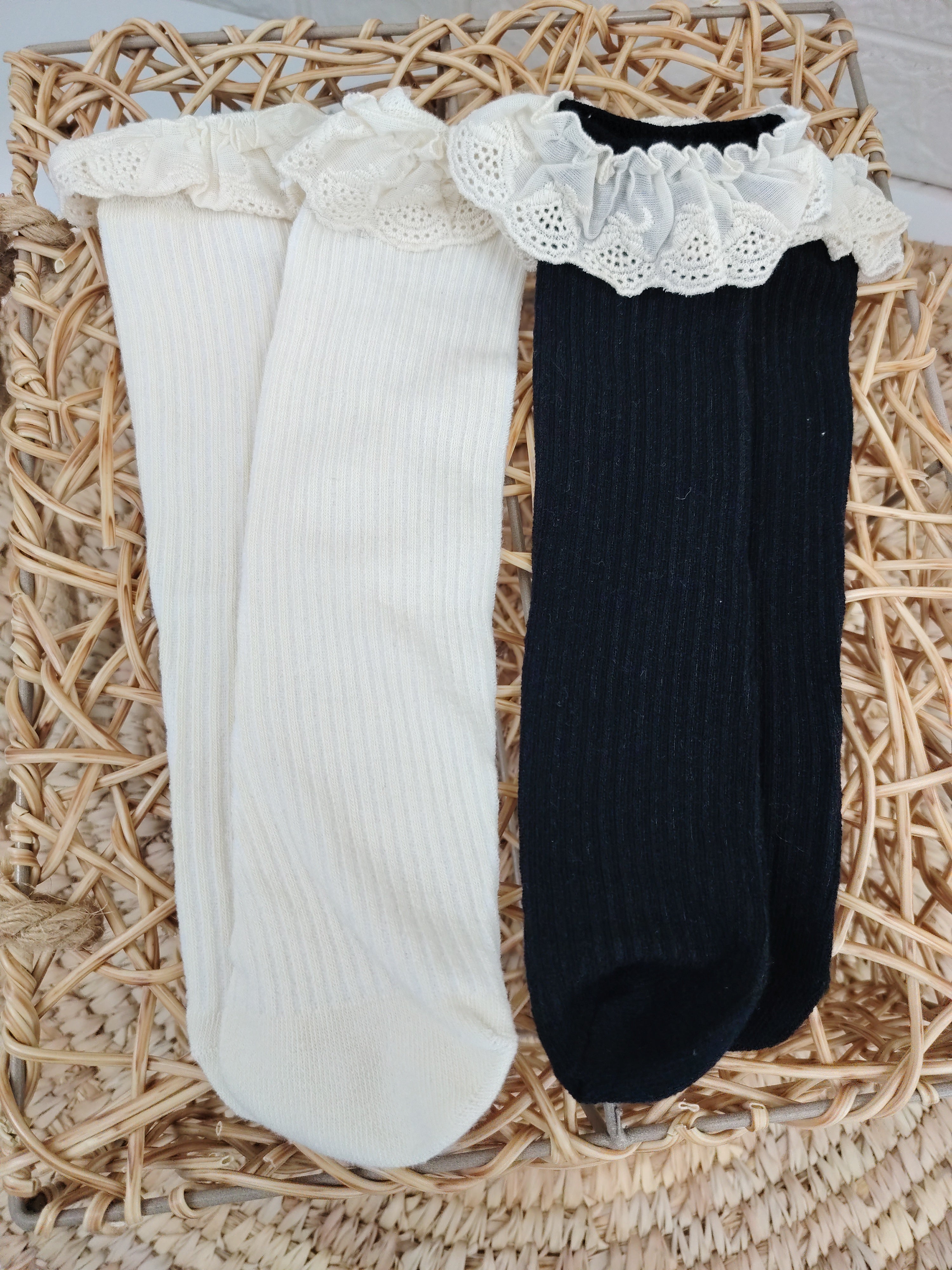 Ruffle Long Socks