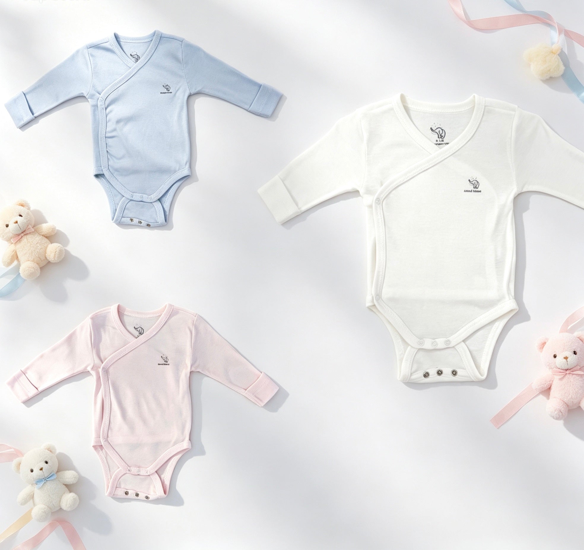 Nœud Blanc™ Organic Cotton Double Breasted & Double Size Long Sleeves Body