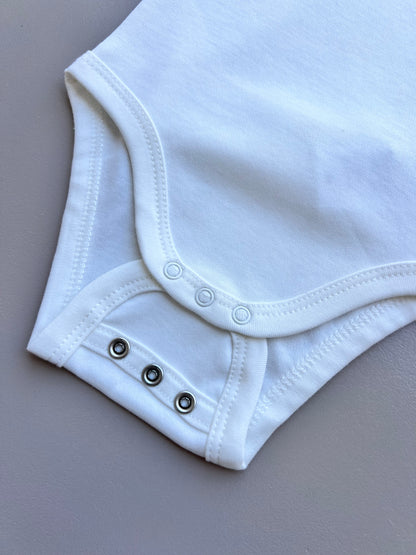 Off White GOTS™ Certified Organic Cotton Double Size Short Sleeves Body