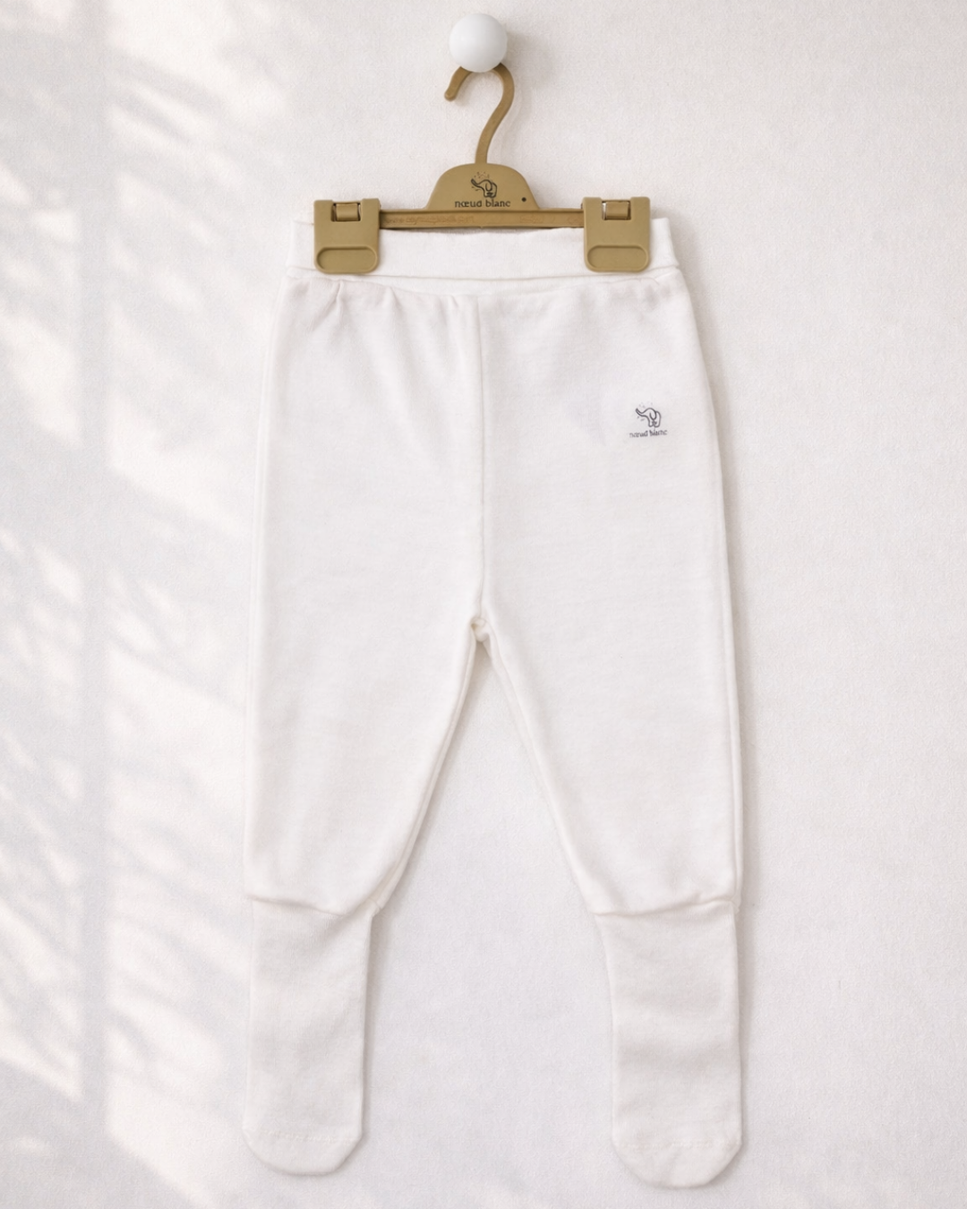 Nœud Blanc™ Organic Cotton High Waist Footed Pants
