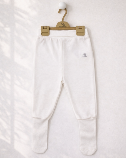 Nœud Blanc™ Organic Cotton High Waist Footed Pants