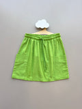 Green Linen Skirt