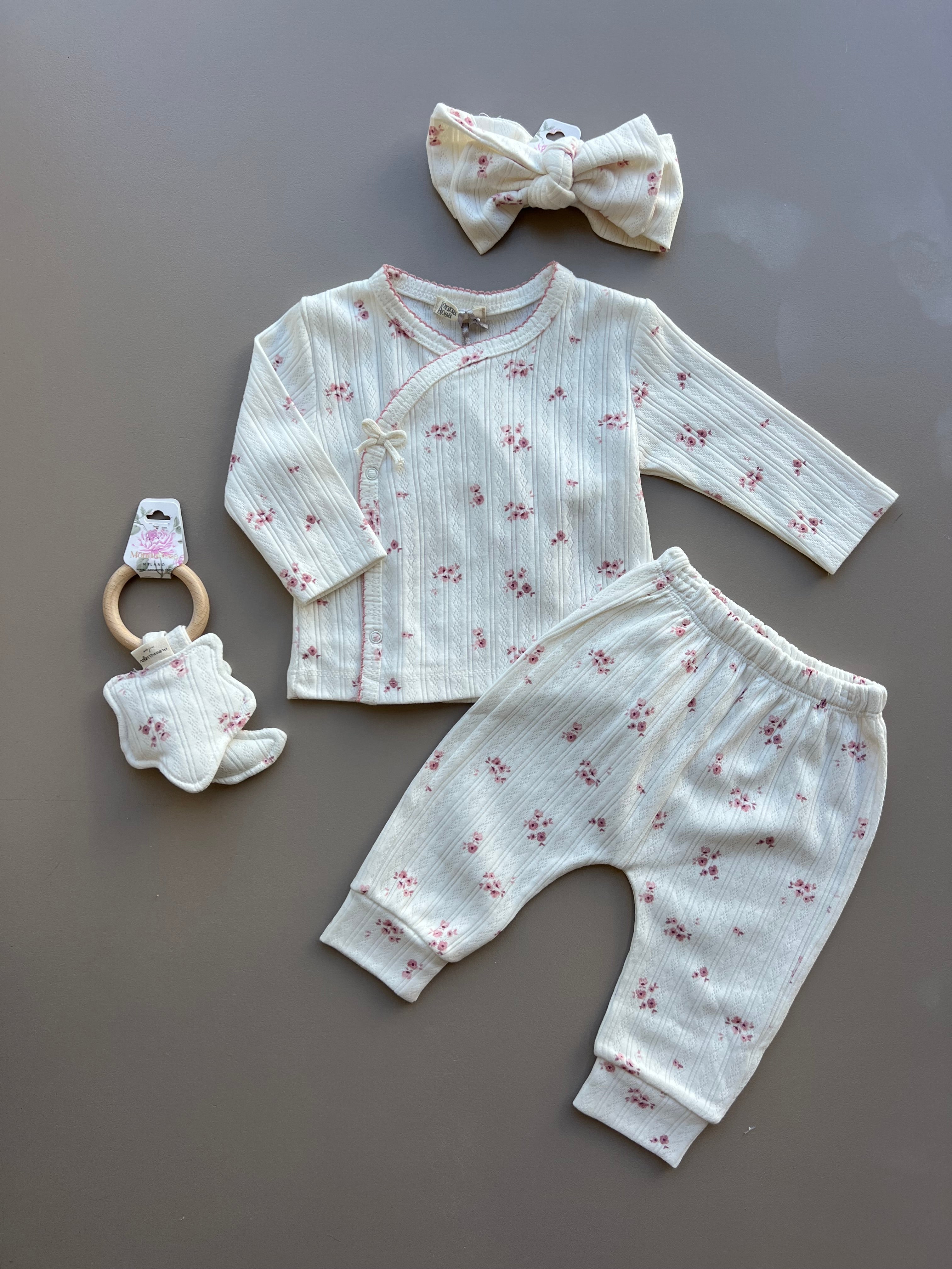 Organic Cotton With Snap Buttons 4 Pcs Set