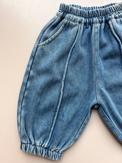 Blue Denim Jeans Fur Inside