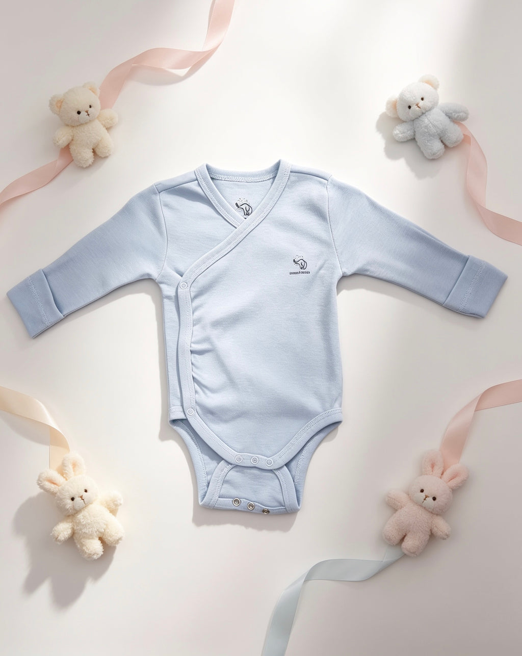 Nœud Blanc™ Organic Cotton Double Breasted & Double Size Long Sleeves Body