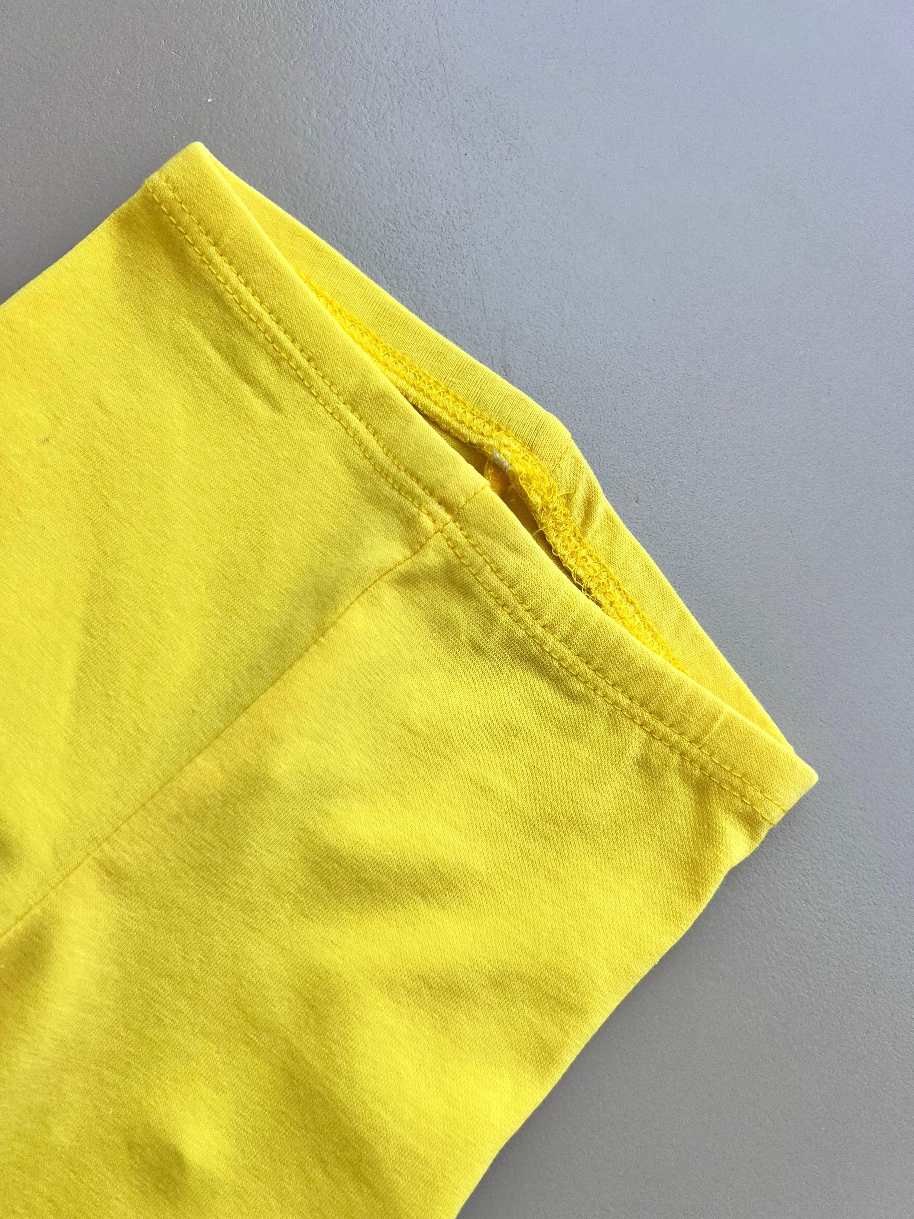 Yellow  Cotton Legging