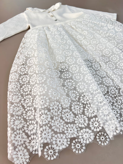Bridal Dentelle Maxi White Dress