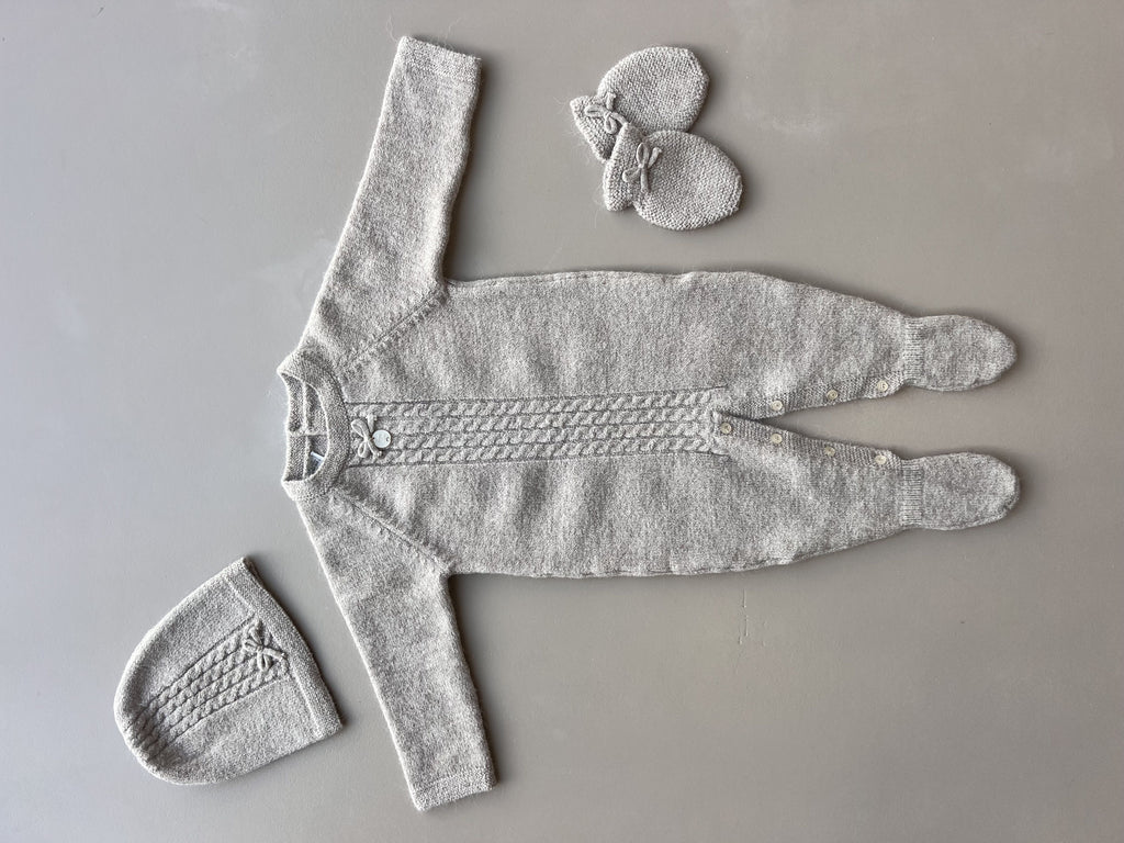 Wool Footed Overall 3 Pcs Set