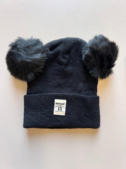 Thick Cotton Pompon Bonnet