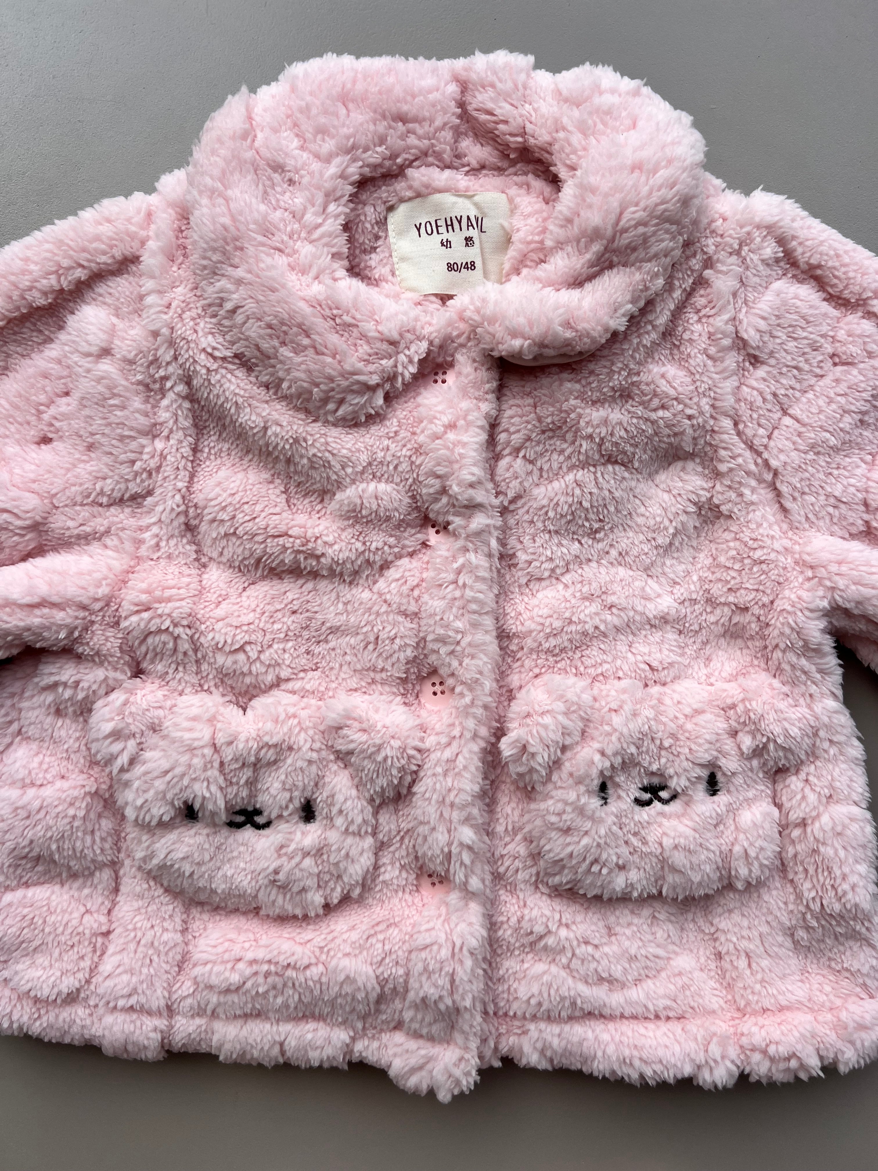 Pink Fuzzy Survetement 2 Pcs Set