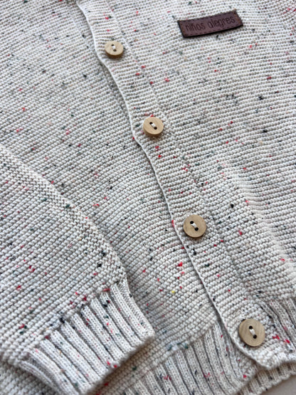 Beige Thick Cotton Dotted 2Pcs Set