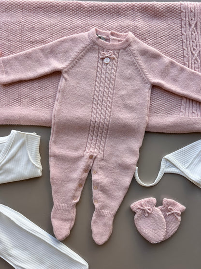 Pink Wool Polo Hospital Set 7 Pcs