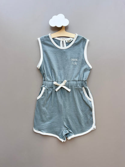 Sea Green Overall Cotton Sport Choose Fun